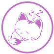 sleeping cat icon